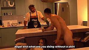 My husband's muscular stepson fucks me hard as his stepmother behind his back