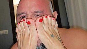 Brutal footjob unleashes hardcore foot fetish frenzy