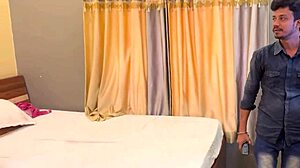 Horny Indian housewife big boobs roughly fucked doggystyle by devar in bedroom