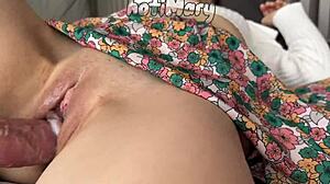 big cock fucks stepmom wet pussy hard to orgasm creampie