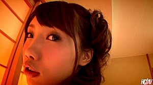 this slutty japanese babe ageha kinoshita toys her pussy before group creampie fuck