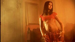 Exotic Indian milf's sensual striptease undressing dance