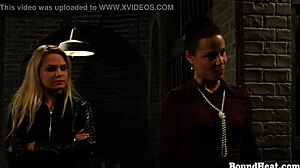 innocent 18+ lesbian slave licks fingered to orgasm by mistress!