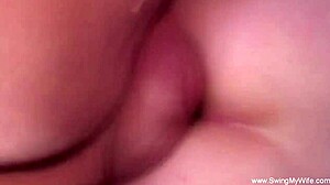 swingers milf wife and hubby nasty anal threesome cumshot wedding cuckold