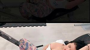 emanuelly raquel flashes big tits at gym 👀🍑💦