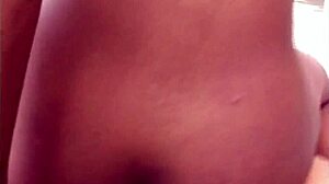 From da hood ebony babe licks pussy rides cock cums on big tits balcony