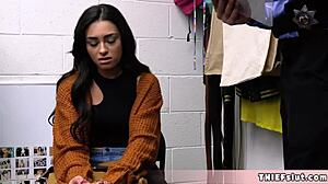 Pretty Teen Burglar Punished By Mall Cop With Rough Doggystyle Pounding