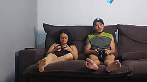 risky bareback fuck with husband's best friend leaves housewife moaning