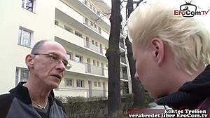 German Grandpa Picks Up Chubby Big Ass Milf On Street For Fuck