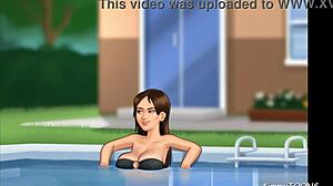 Stepbro Risks Public Pool Fuck with Stepsis in Summertime Saga