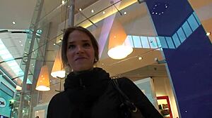 little mall bath whore takes hardcore anal cumshot