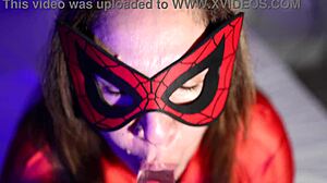 ladycreamypr milf demonstrates her expert blowjob skills