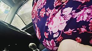 Best friend's sister sucks cock and fucks hard in car