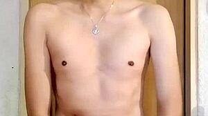 Skinny Chacal Jerks Monster Cock Solo
