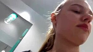 Wet BBW Teen Fingers Big Tits Pussy In Changing Room