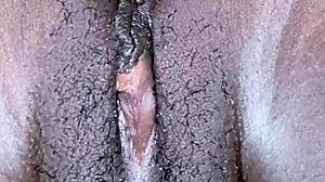 that black milf wife's pussy lips hug cock like a whore lover