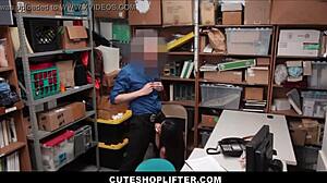 Ever wonder what happens when cute asian teen aurora winters shoplifts?