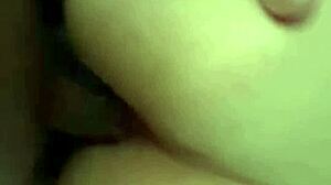 he fucks his friend's wife's tight ass and creampies her