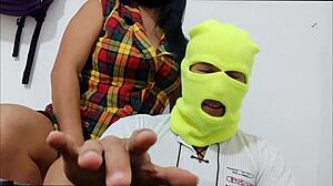 Sex-Addicted Curvy Neighbor Cums Hard Submitting in Crazy Bed Domination