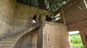 new building bash turns into wet 4some pounding 😈🍆💦