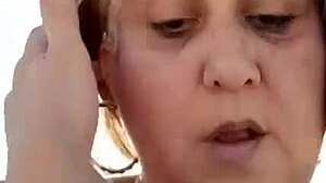 Mature Blonde Milf Pisses on Beach Pussy