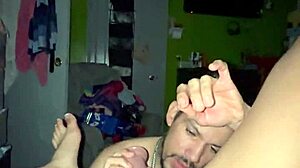 mexican friend's skinny latina wife bent over doggystyle fingering bedroom moans