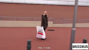 Bianca ferrero rims ass deep in breedbus close-up action