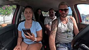 Ted Joins Couple Mari Chell for Backseat Ride with Candy Debby