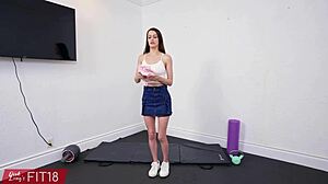 Fit18 Summer Renee Casting Petite Skinny Natural D Cup Model