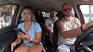 Ted Joins Couple Mari Chell for Backseat Ride with Candy Debby