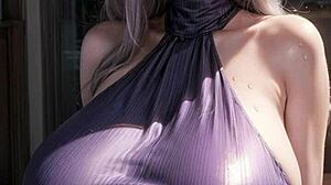 ai generated big tits model struts her sexy curves in art 97