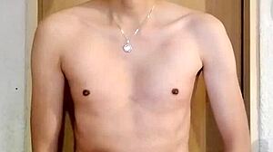 Skinny Chacal Jerks Monster Cock Solo