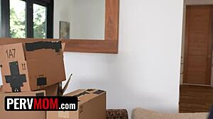 stepmother sneaks blowjob on step-son's cock during taboo photoshoot