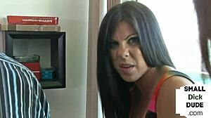 femdom teens jerk humiliate small cock in perky boob 3some