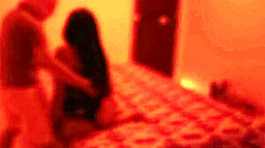 Private Red Light Bed Dance Leads to Petite Latina Friend's Hot Fuck