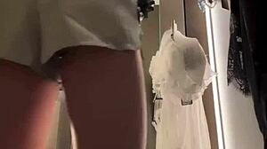 Horny Teen Fingers Pussy to Extreme Orgasm in Mall.