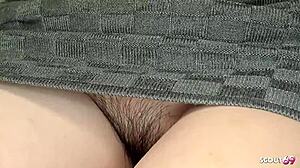 old rich guy convinces japanese waitress for uncensored creampie quickie in restaurant