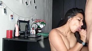 stepdad rips my pantyhose and fucks me hard right after office