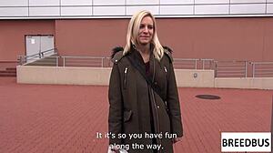 Bianca ferrero rims ass deep in breedbus close-up action