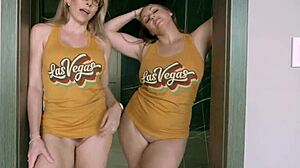 Stepmom and Stepaunt Crave Threesome Fuck with Young Stepson