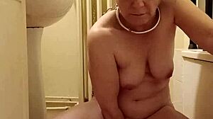 Slave F Takes Double Dildo Penetration While Bent Over Begging!