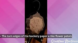 gf's kitchen food blog turns into bent over doggystyle pounding on desk with big cock moaning