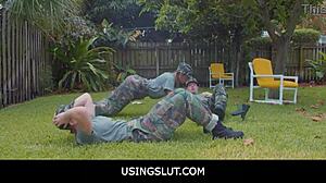 What if hot teens dani blu and callie black were freeuse for drill instructor?