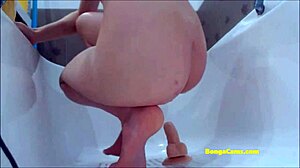 Bathroom Tease As Nice Girl Fingers Herself Smoothly