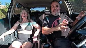 Nana Fontanelli Takes Creampie Ride in Car