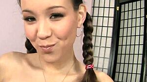asian cutie with tiny tits takes bbc facial 😍 sloppy deepthroat and rough anal wait for it 💦