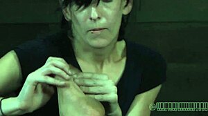 i strip teasing inside my tight metallic cage