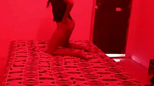 Private Red Light Bed Dance Leads to Petite Latina Friend's Hot Fuck