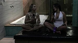 BIANCA DEMARCHI PICHADA Turns Prostitute Hosts Suruba Anal Sex In Sheer Red Lingerie