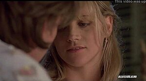 janet gunn bares big tits topless in night of the running man 🔥🍒